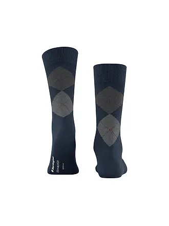 BURLINGTON | Chaussettes homme EDINBURGH 40-46 cranberry | dunkelblau